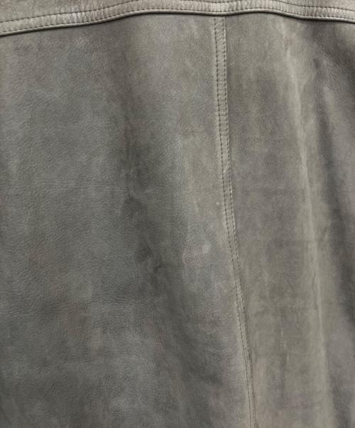 BARNEYS NEWYORK（バーニーズ・ニューヨーク）BARNEYS NEWYORK (バーニーズ・ニューヨーク) レザースイングトップ ブラウン サイズ:Sの古着・服飾アイテム