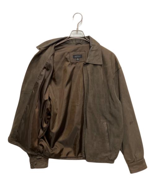 BARNEYS NEWYORK（バーニーズ・ニューヨーク）BARNEYS NEWYORK (バーニーズ・ニューヨーク) レザースイングトップ ブラウン サイズ:Sの古着・服飾アイテム