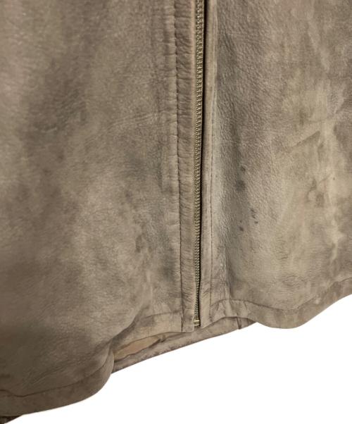 BARNEYS NEWYORK（バーニーズ・ニューヨーク）BARNEYS NEWYORK (バーニーズ・ニューヨーク) レザースイングトップ ブラウン サイズ:Sの古着・服飾アイテム