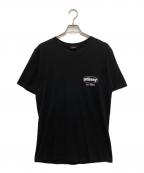 stussyステューシー）の古着「バックプリントTシャツ」｜ブラック