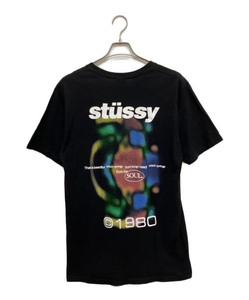 stussy（ステューシー）stussy (ステューシー) バックプリントTシャツ ブラック サイズ:Mの古着・服飾アイテム