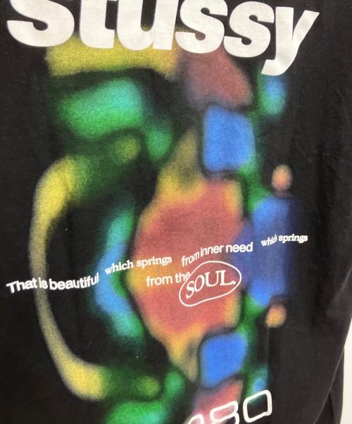 stussy（ステューシー）stussy (ステューシー) バックプリントTシャツ ブラック サイズ:Mの古着・服飾アイテム