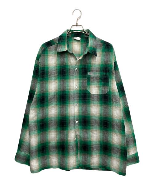 CalTop（キャルトップ）CalTop (キャルトップ) オンブレチェックシャツ グリーン サイズ:XLの古着・服飾アイテム