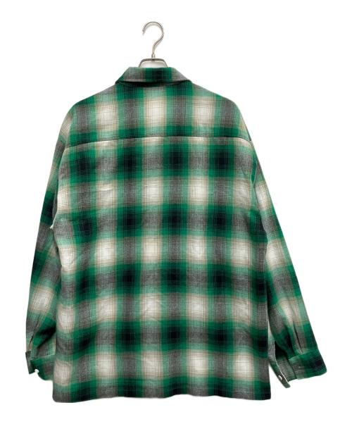 CalTop（キャルトップ）CalTop (キャルトップ) オンブレチェックシャツ グリーン サイズ:XLの古着・服飾アイテム