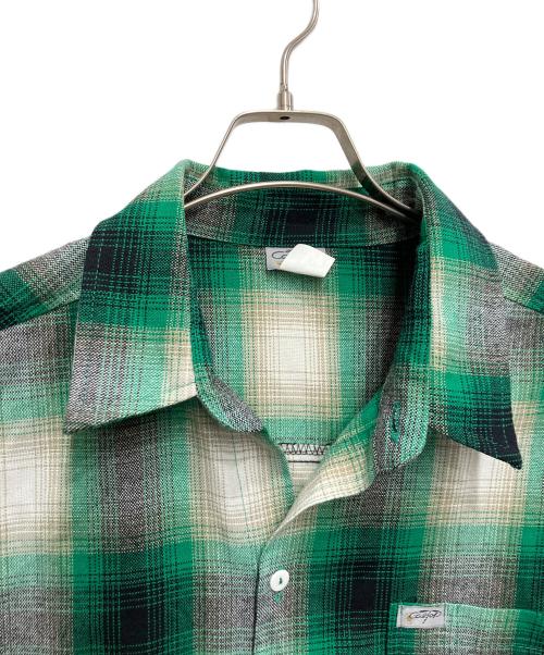 CalTop（キャルトップ）CalTop (キャルトップ) オンブレチェックシャツ グリーン サイズ:XLの古着・服飾アイテム