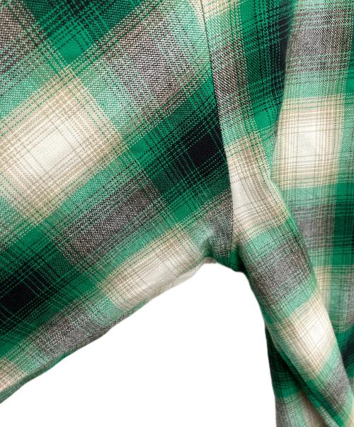 CalTop（キャルトップ）CalTop (キャルトップ) オンブレチェックシャツ グリーン サイズ:XLの古着・服飾アイテム