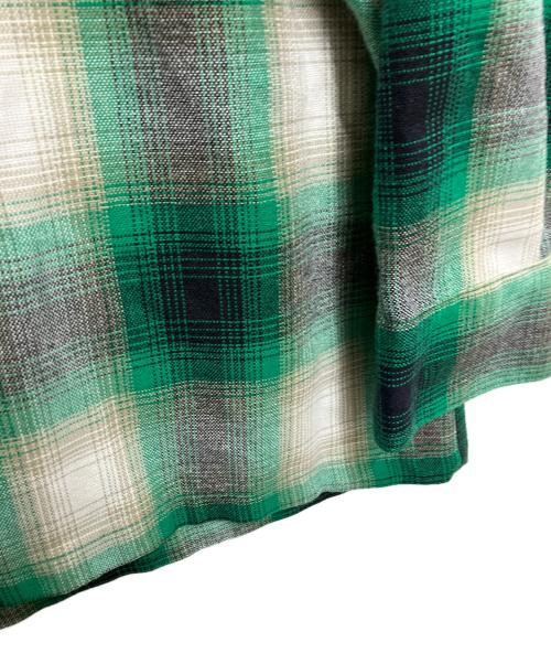 CalTop（キャルトップ）CalTop (キャルトップ) オンブレチェックシャツ グリーン サイズ:XLの古着・服飾アイテム