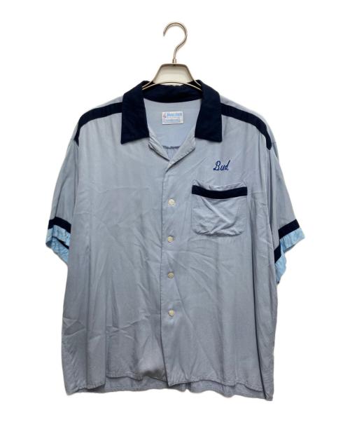 HOUSTON（ヒューストン）HOUSTON (ヒューストン) ボーリングシャツ スカイブルー サイズ:Lの古着・服飾アイテム
