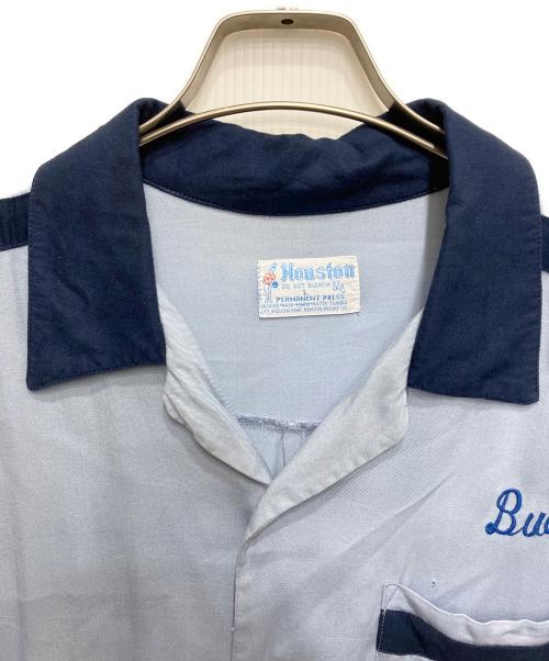 HOUSTON（ヒューストン）HOUSTON (ヒューストン) ボーリングシャツ スカイブルー サイズ:Lの古着・服飾アイテム