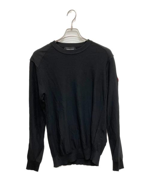 CANADA GOOSE（カナダグース）CANADA GOOSE (カナダグース) Dartmouth Crew Knit ブラック サイズ:Lの古着・服飾アイテム