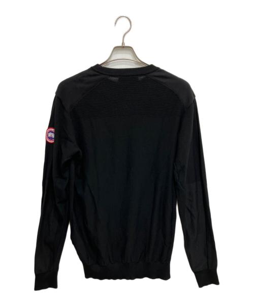 CANADA GOOSE（カナダグース）CANADA GOOSE (カナダグース) Dartmouth Crew Knit ブラック サイズ:Lの古着・服飾アイテム