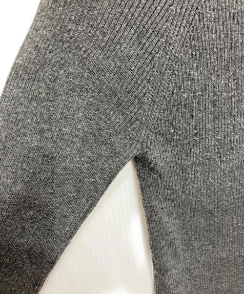 anuans（アニュアンス）anuans (アニュアンス) シルクカシミアブレンドボートネックニット グレー サイズ:freeの古着・服飾アイテム