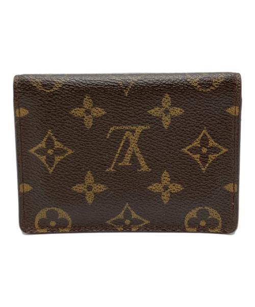 LOUIS VUITTON（ルイ ヴィトン）LOUIS VUITTON (ルイ ヴィトン) ポルト2カルトヴェルティカルパスケース ブラウンの古着・服飾アイテム