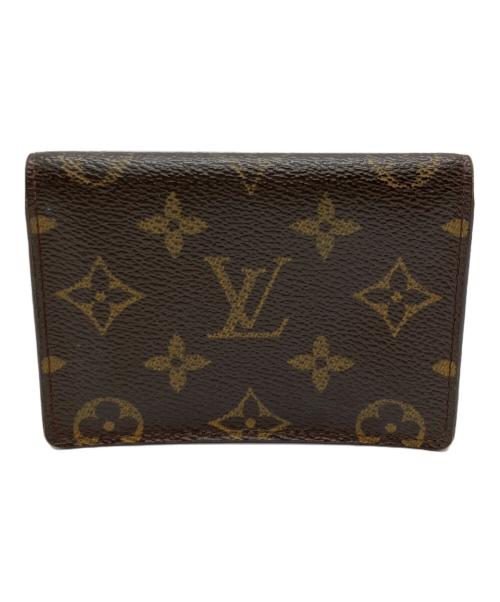 LOUIS VUITTON（ルイ ヴィトン）LOUIS VUITTON (ルイ ヴィトン) ポルト2カルトヴェルティカルパスケース ブラウンの古着・服飾アイテム