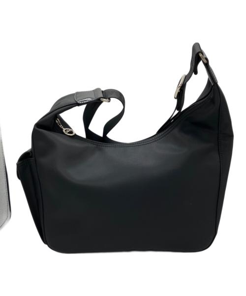 LONGCHAMP（ロンシャン）LONGCHAMP (ロンシャン) ナイロンホーボーバッグ ブラックの古着・服飾アイテム