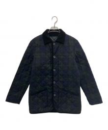 MACKINTOSH PHILOSOPHY（マッキントッシュ フィロソフィー）の古着「ブラックウォッチキルティングコート」｜ネイビー×グリーン