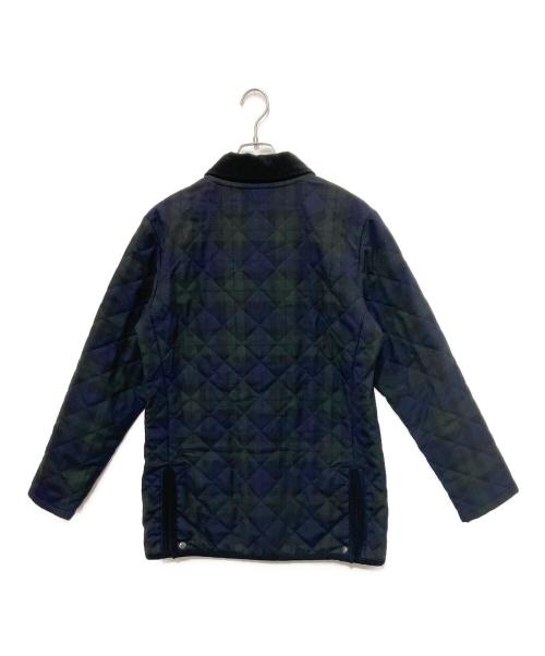 MACKINTOSH PHILOSOPHY（マッキントッシュ フィロソフィー）MACKINTOSH PHILOSOPHY (マッキントッシュ フィロソフィー) ブラックウォッチキルティングコート ネイビー×グリーン サイズ:40の古着・服飾アイテム