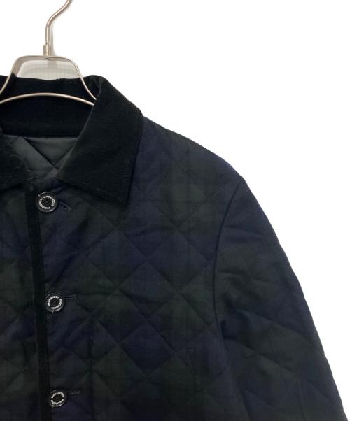 MACKINTOSH PHILOSOPHY（マッキントッシュ フィロソフィー）MACKINTOSH PHILOSOPHY (マッキントッシュ フィロソフィー) ブラックウォッチキルティングコート ネイビー×グリーン サイズ:40の古着・服飾アイテム