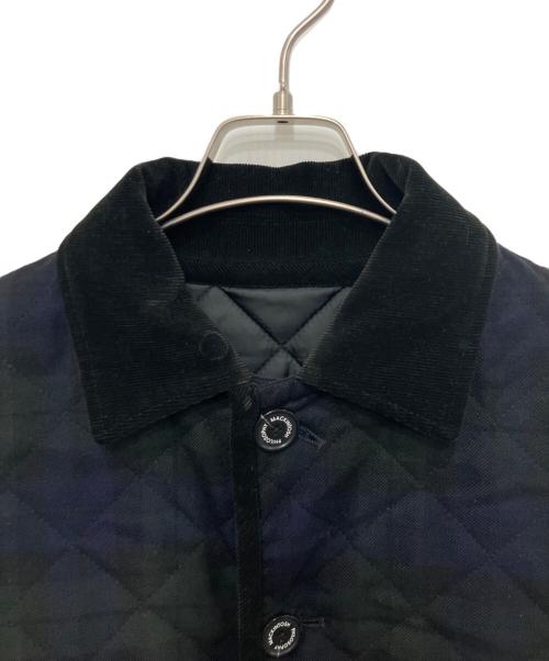 MACKINTOSH PHILOSOPHY（マッキントッシュ フィロソフィー）MACKINTOSH PHILOSOPHY (マッキントッシュ フィロソフィー) ブラックウォッチキルティングコート ネイビー×グリーン サイズ:40の古着・服飾アイテム