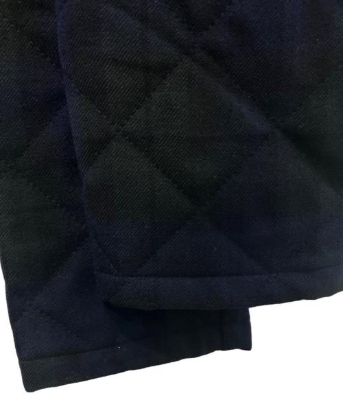 MACKINTOSH PHILOSOPHY（マッキントッシュ フィロソフィー）MACKINTOSH PHILOSOPHY (マッキントッシュ フィロソフィー) ブラックウォッチキルティングコート ネイビー×グリーン サイズ:40の古着・服飾アイテム