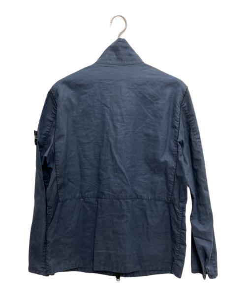 STONE ISLAND（ストーンアイランド）STONE ISLAND (ストーンアイランド) リネンサファリジャケット ネイビー サイズ:Mの古着・服飾アイテム