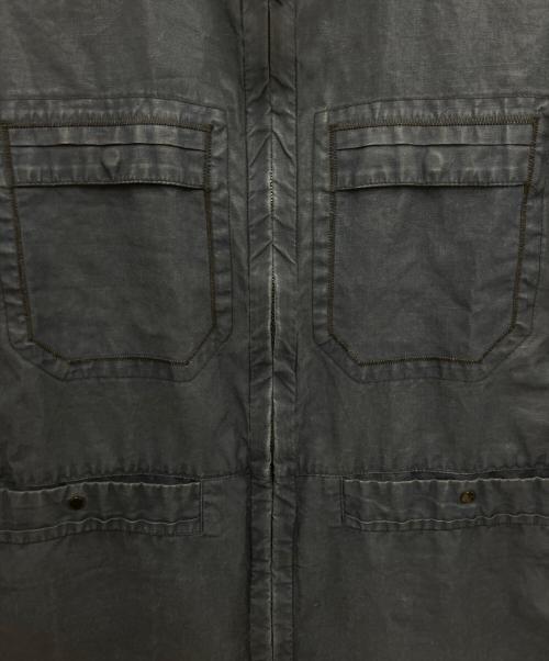 STONE ISLAND（ストーンアイランド）STONE ISLAND (ストーンアイランド) リネンサファリジャケット ネイビー サイズ:Mの古着・服飾アイテム