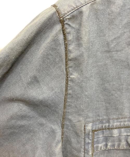STONE ISLAND（ストーンアイランド）STONE ISLAND (ストーンアイランド) リネンサファリジャケット ネイビー サイズ:Mの古着・服飾アイテム