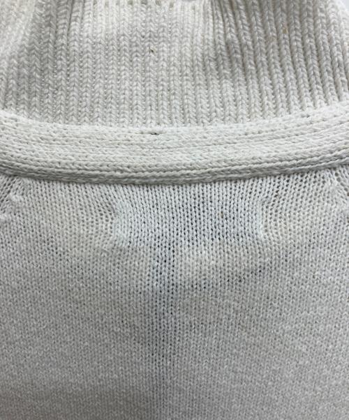 STONE ISLAND（ストーンアイランド）STONE ISLAND (ストーンアイランド) コットンハーフボタンニット ホワイト サイズ:XLの古着・服飾アイテム