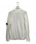 STONE ISLAND (ストーンアイランド) コットンハーフボタンニット ホワイト サイズ:XL：17000円