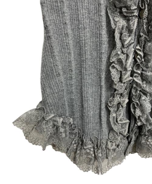 Snidel（スナイデル）Snidel (スナイデル) Sustainableフリルニットプルオーバー グレー サイズ:不明 未使用品の古着・服飾アイテム
