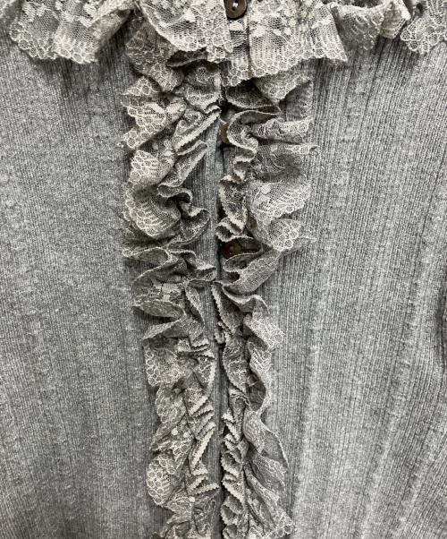 Snidel（スナイデル）Snidel (スナイデル) Sustainableフリルニットプルオーバー グレー サイズ:不明 未使用品の古着・服飾アイテム