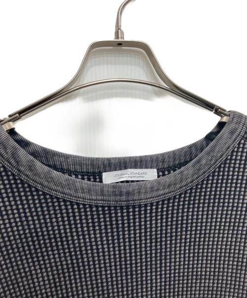 JOURNAL STANDARD（ジャーナルスタンダード）JOURNAL STANDARD (ジャーナルスタンダード) ヘビーワッフル ピグメントカットソー ブラック サイズ:ｍの古着・服飾アイテム