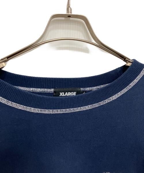 X-LARGE（エクストララージ）X-LARGE (エクストララージ) ステッチスウェット ネイビー サイズ:XLの古着・服飾アイテム