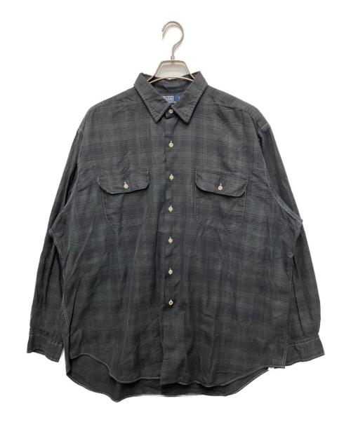 POLO RALPH LAUREN（ポロ・ラルフローレン）POLO RALPH LAUREN (ポロ・ラルフローレン) ベンフォードチェックシャツ ブラック×ネイビー サイズ:XLの古着・服飾アイテム