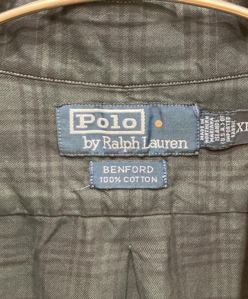 POLO RALPH LAUREN（ポロ・ラルフローレン）POLO RALPH LAUREN (ポロ・ラルフローレン) ベンフォードチェックシャツ ブラック×ネイビー サイズ:XLの古着・服飾アイテム