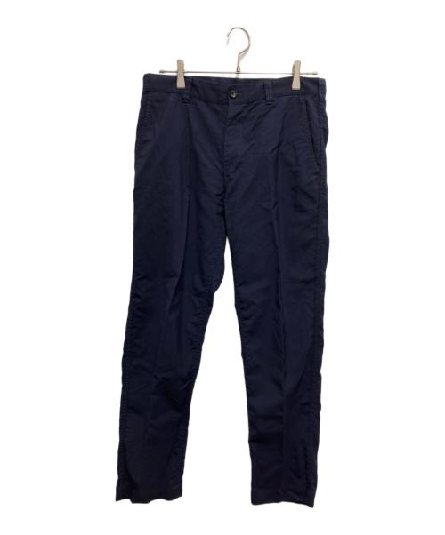 COMME des GARCONS HOMME（コムデギャルソン オム）COMME des GARCONS HOMME (コムデギャルソン オム) ウールギャバノータックパンツ ネイビー サイズ:Mの古着・服飾アイテム