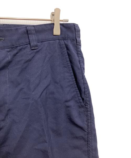 COMME des GARCONS HOMME（コムデギャルソン オム）COMME des GARCONS HOMME (コムデギャルソン オム) ウールギャバノータックパンツ ネイビー サイズ:Mの古着・服飾アイテム