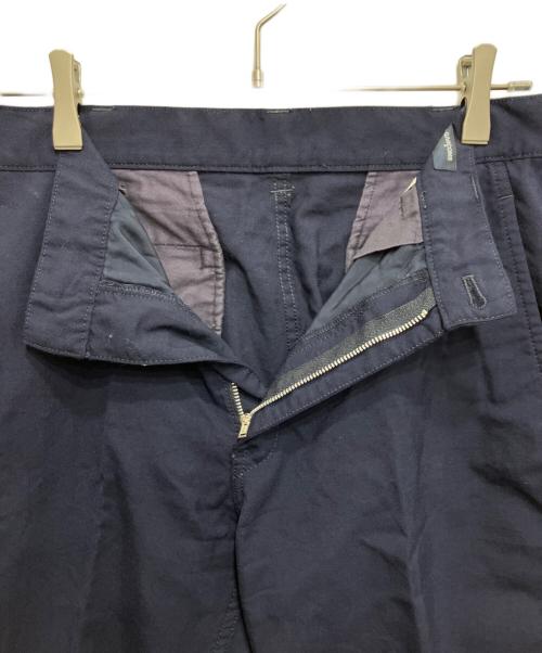 COMME des GARCONS HOMME（コムデギャルソン オム）COMME des GARCONS HOMME (コムデギャルソン オム) ウールギャバノータックパンツ ネイビー サイズ:Mの古着・服飾アイテム