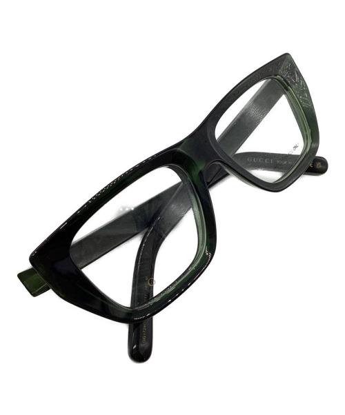 GUCCI（グッチ）GUCCI (グッチ) 眼鏡 グリーン サイズ:52□17の古着・服飾アイテム