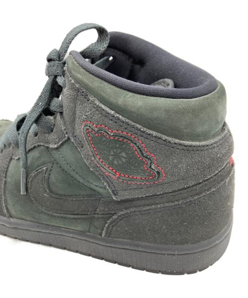 NIKE（ナイキ）NIKE (ナイキ) AIR JORDAN 1 MID SE CRAFT DK ブラック サイズ:26.5㎝の古着・服飾アイテム