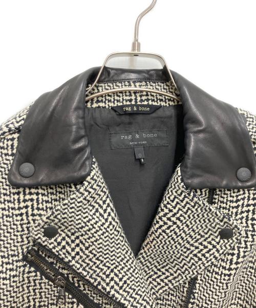 rag&bone（ラグアンドボーン）rag&bone (ラグアンドボーン) ライダースジャケット ブラック サイズ:Oの古着・服飾アイテム