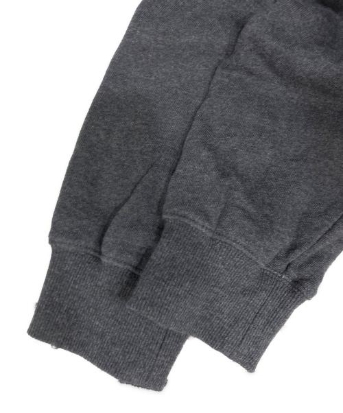 MUVEIL（ミュベール）MUVEIL (ミュベール) Lace & Cotton Sweatshirt グレー サイズ:40の古着・服飾アイテム