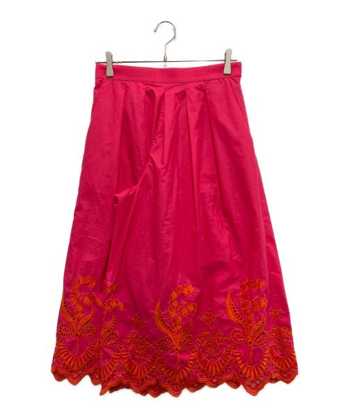 MUVEIL（ミュベール）MUVEIL (ミュベール) スズランレースパンツ ピンク サイズ:38の古着・服飾アイテム