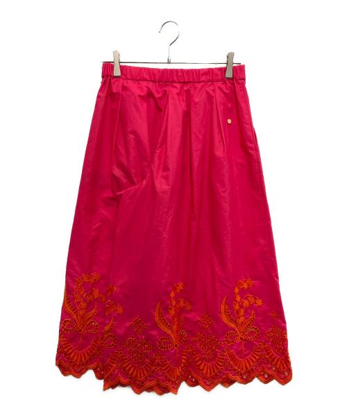 MUVEIL（ミュベール）MUVEIL (ミュベール) スズランレースパンツ ピンク サイズ:38の古着・服飾アイテム