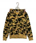 A BATHING APEアベイシングエイプ）の古着「1st camo shark full zip hoodie」｜カーキ