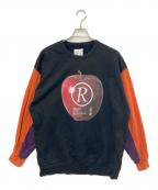 SHAREEFシャリーフ）の古着「APPLE R BIG SWEAT」｜ブラック