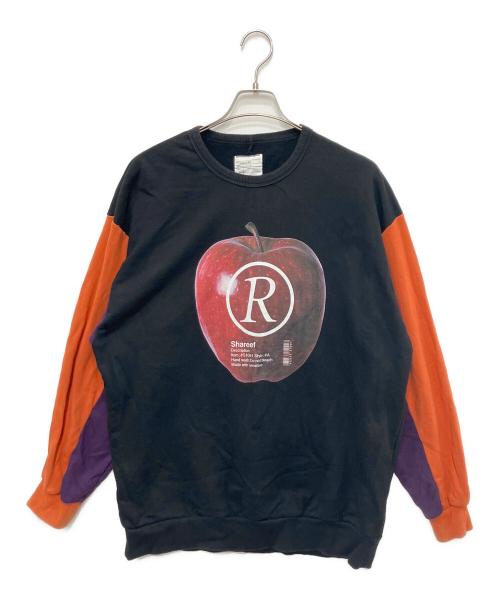 SHAREEF（シャリーフ）SHAREEF (シャリーフ) APPLE R BIG SWEAT ブラック サイズ:2の古着・服飾アイテム