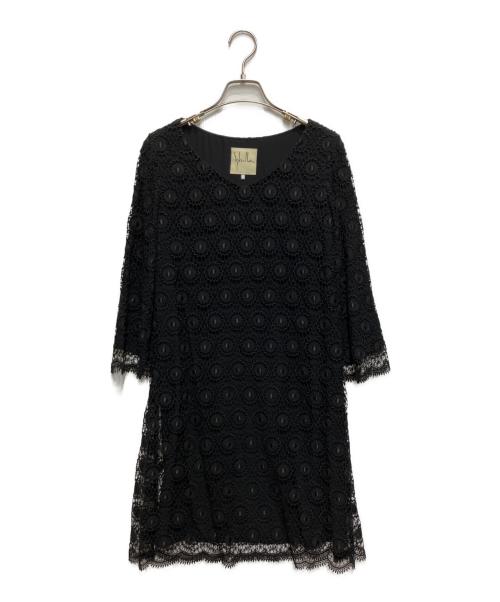 Sybilla（シビラ）Sybilla (シビラ) フラワーレースワンピース ブラック サイズ:Mの古着・服飾アイテム