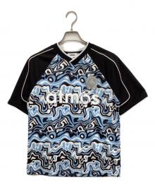 ATMOS（アトモス）の古着「Camo Pattern Soccer Jersey　（カモパターンサッカージャージー）」｜ブルー