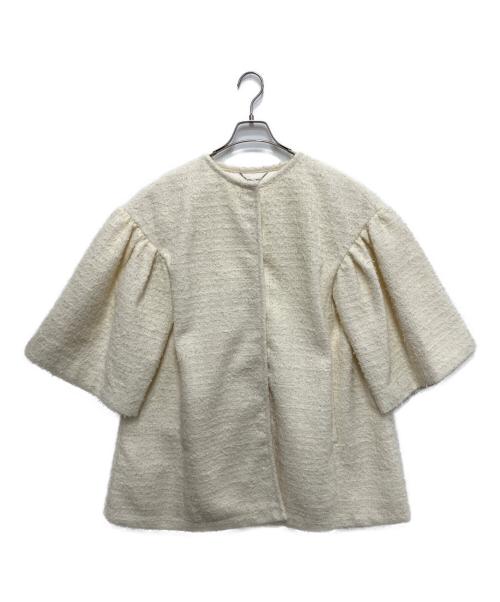 CELFORD（セルフォード）CELFORD (セルフォード) ツイードフレアーコート アイボリー サイズ:Free　　　　の古着・服飾アイテム